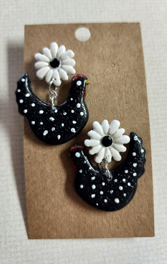 Chickens With Flower Studs