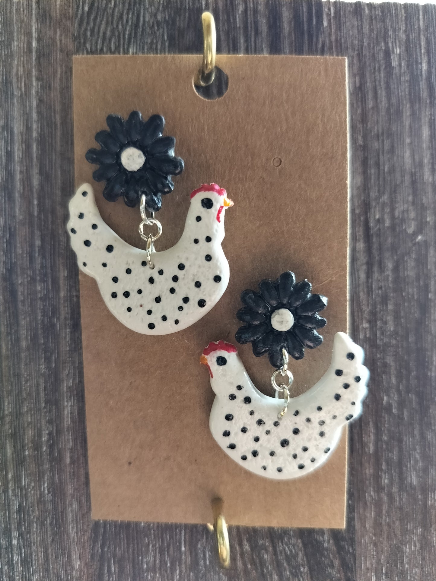 Chickens with Flower Stud