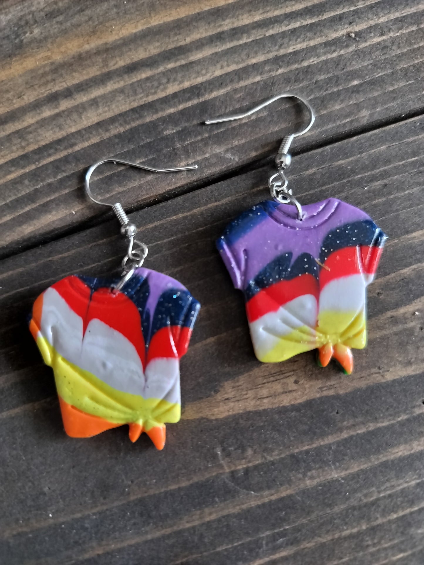 Med. Tie Dye Shirt Dangles