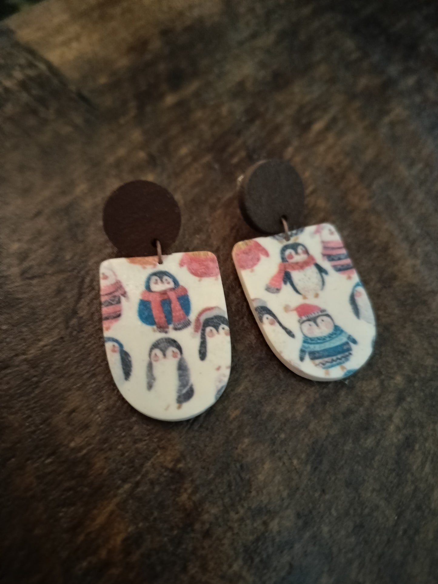Penguin Print Studs