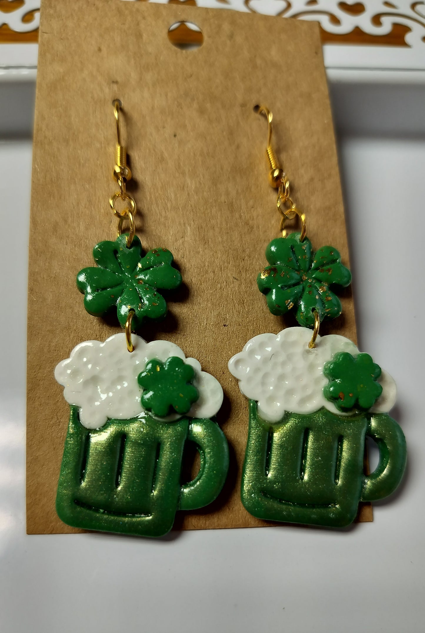 Green Beers with Shamrocks