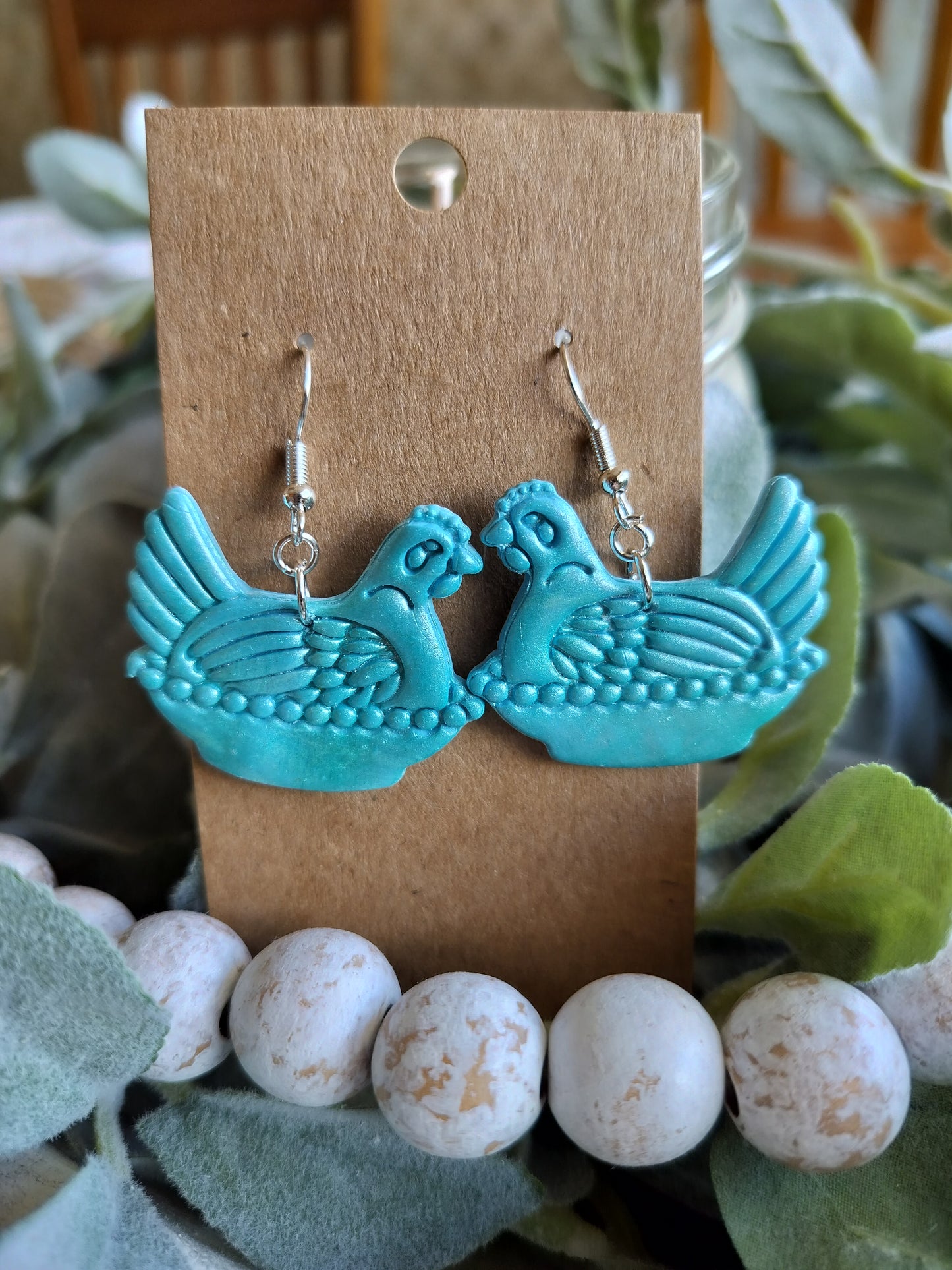 Hen on Nest Dangles