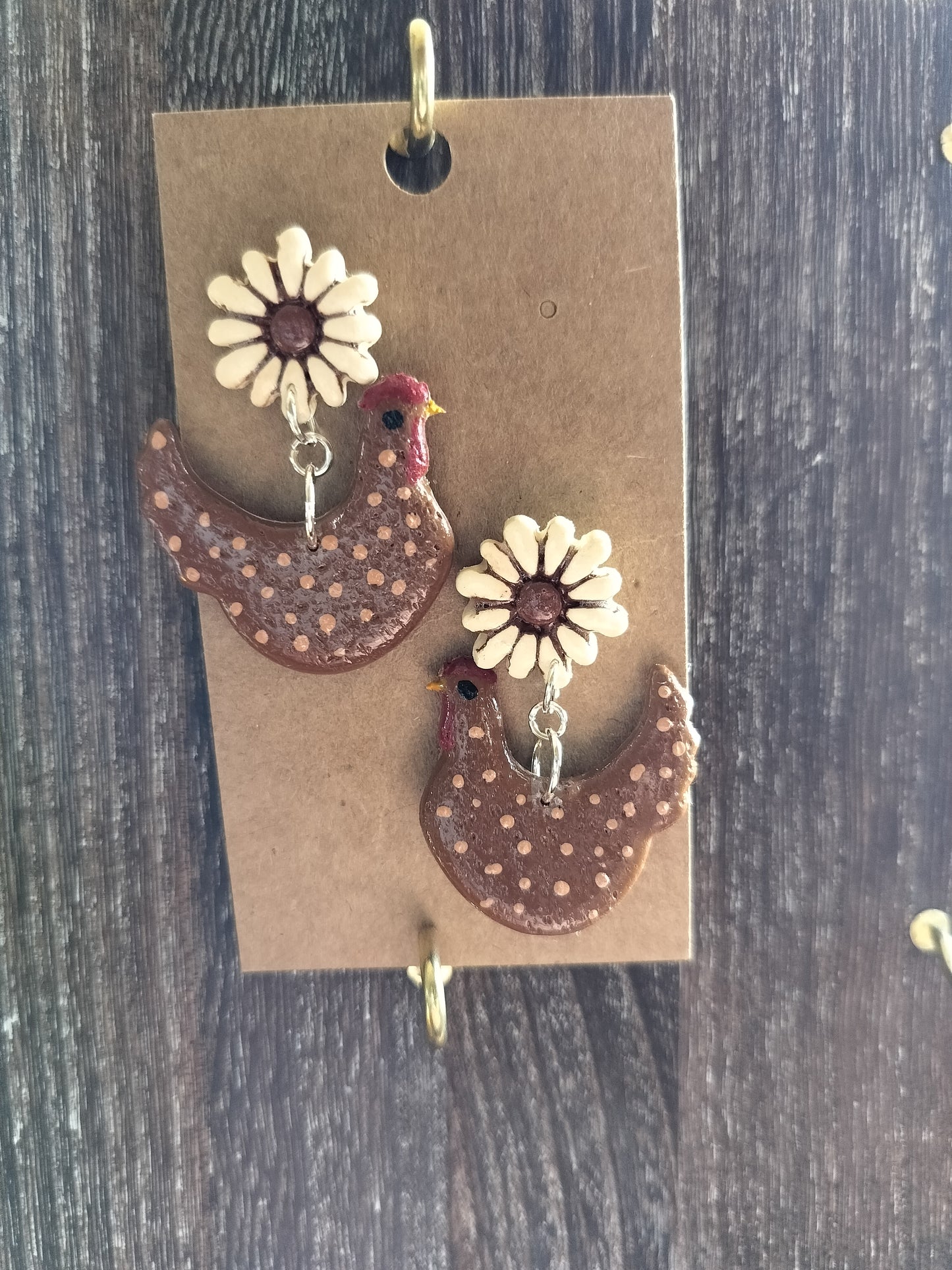 Chickens With Flower Studs