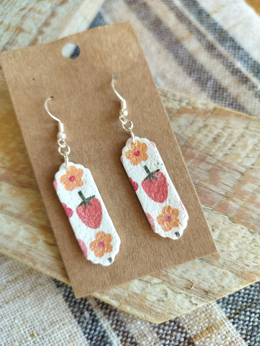 Strawberries with Flowers