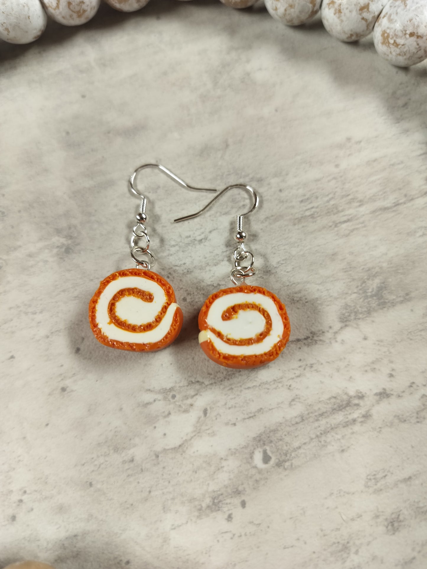Pumpkin Swirl Cake Roll Dangles
