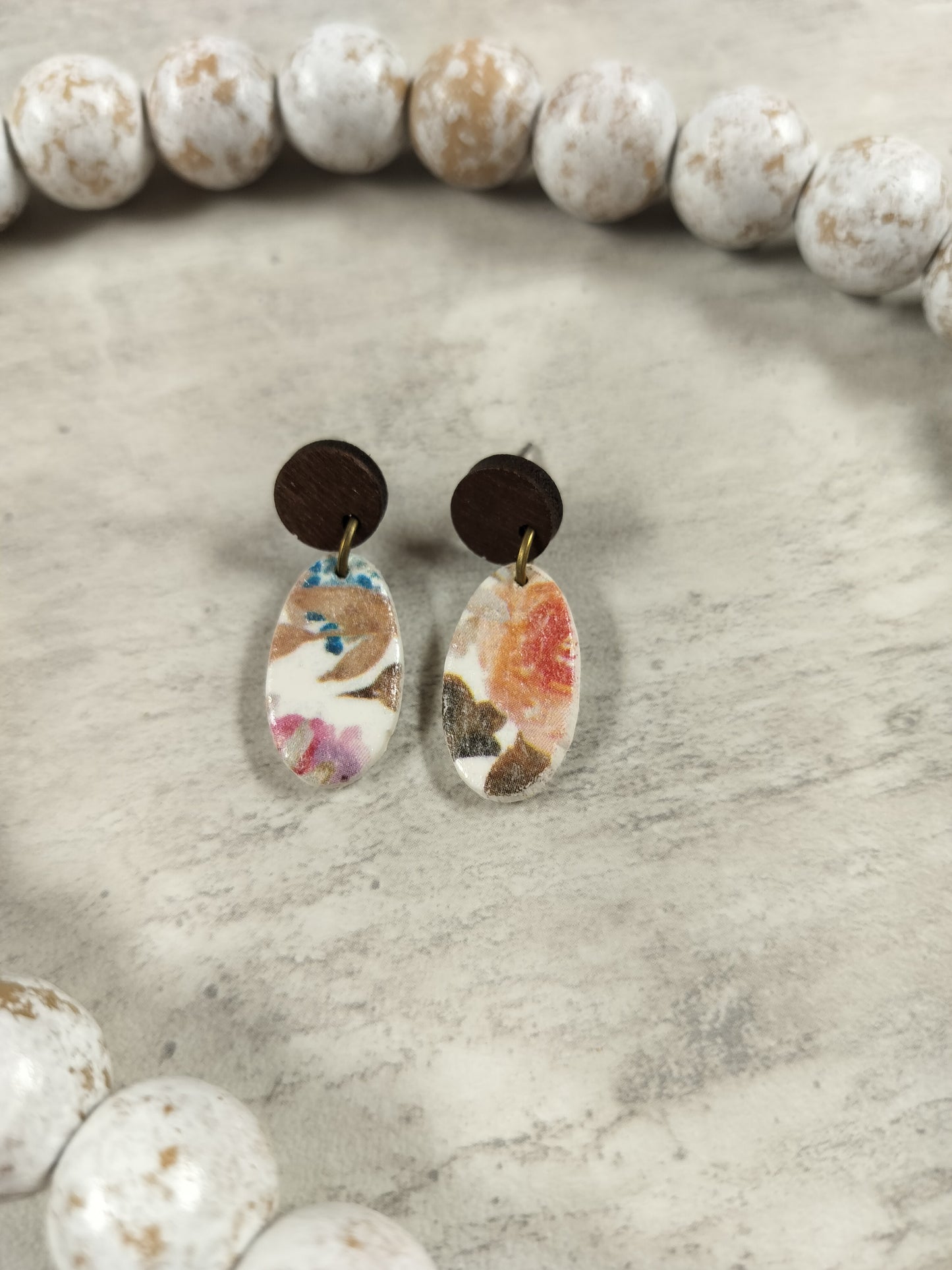Small Printed Studs