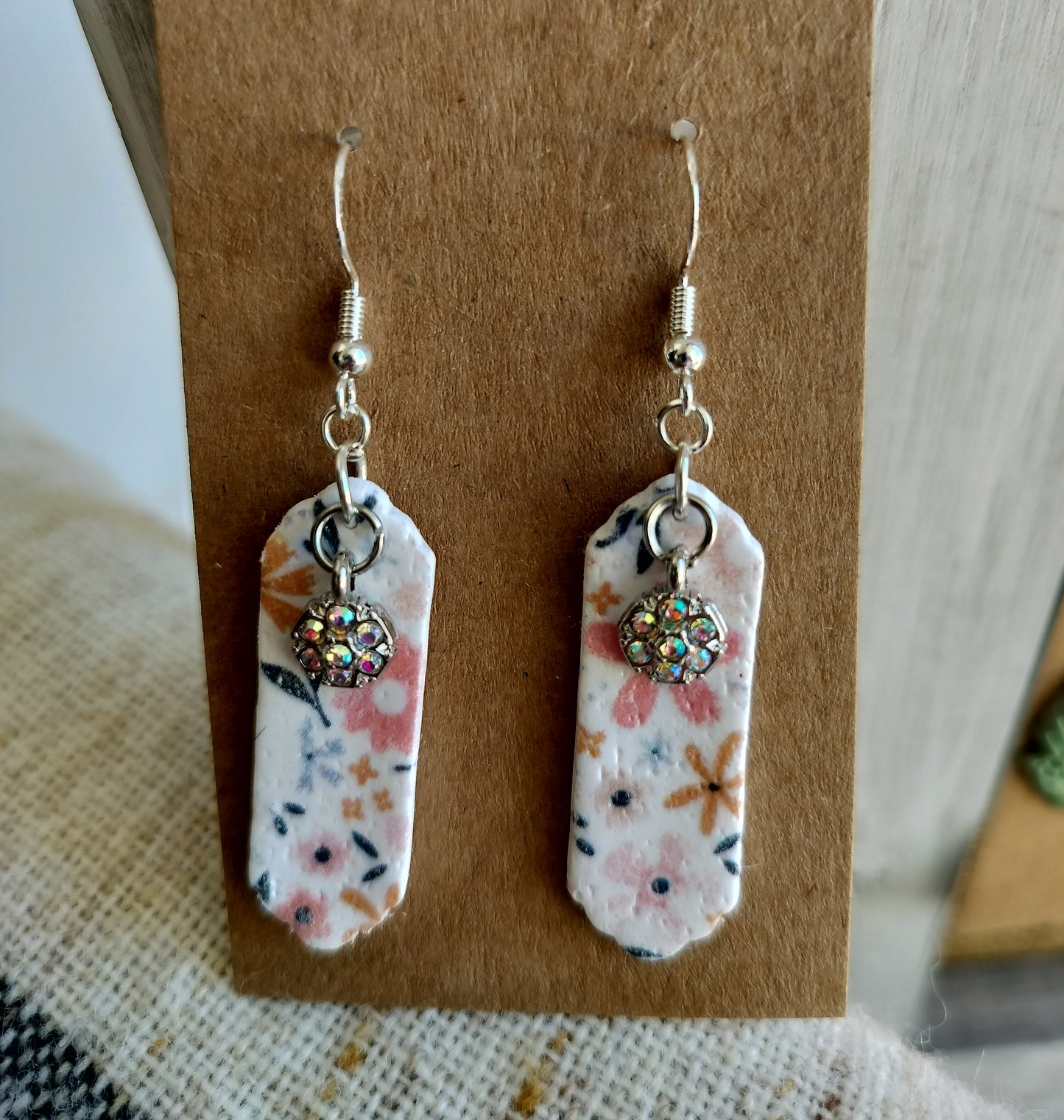 Floral Bling Dangles