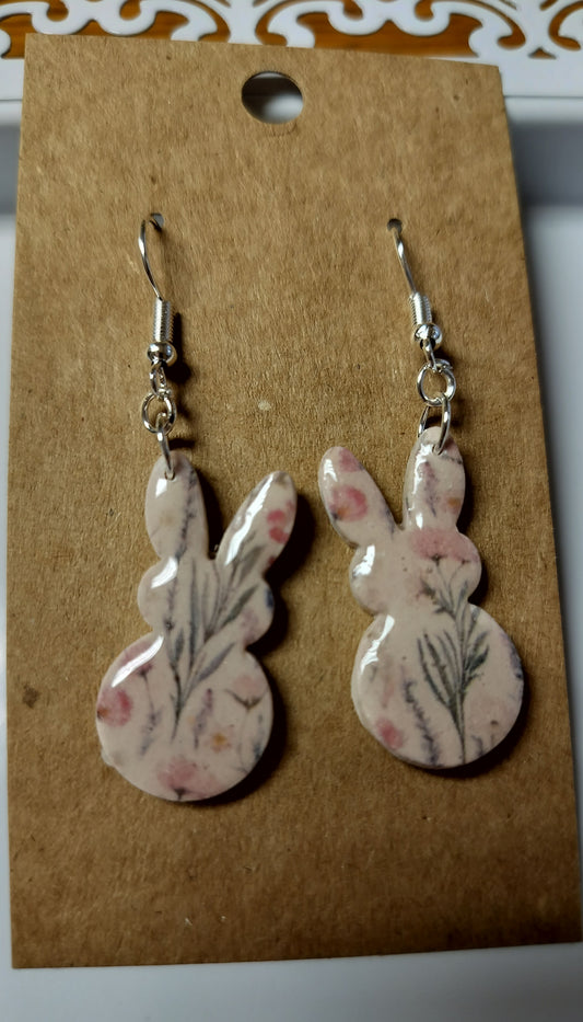 Spring Floral Bunnies
