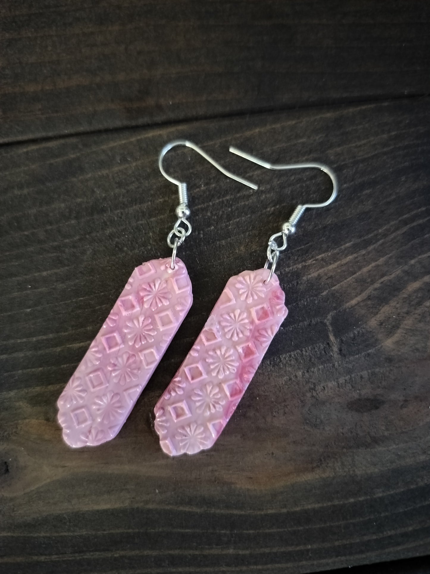 Pink Design Dangles