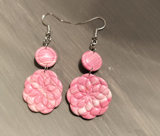 Pink Design Dangles