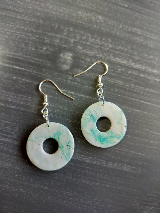 Mint Green Marbled Washers