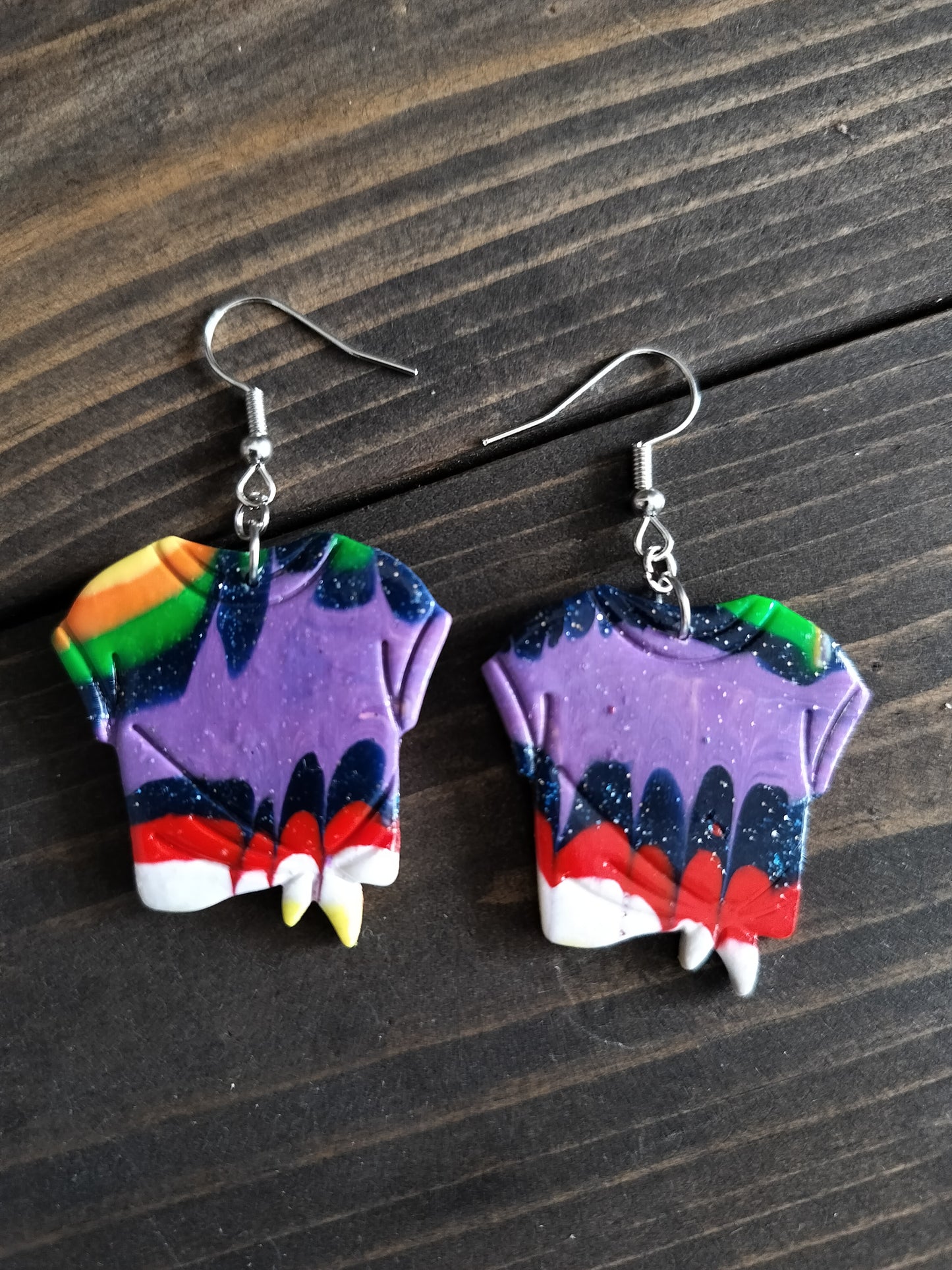 Lg. Tie Dye Shirt Dangles