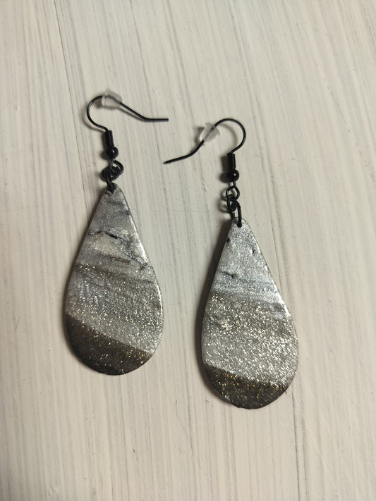 Silver & Gray Dangles