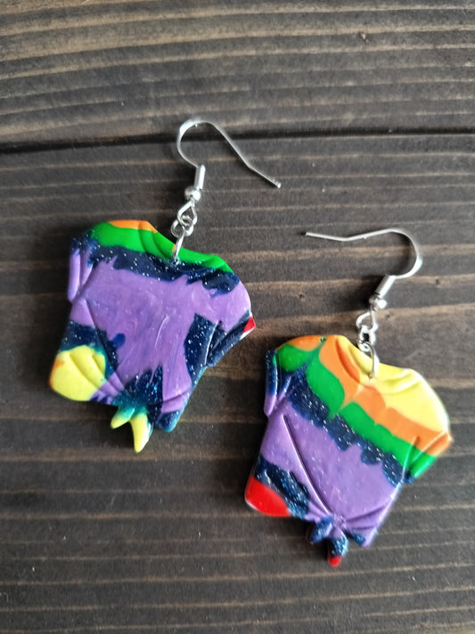 Lg. Tie Dye Shirt Dangles