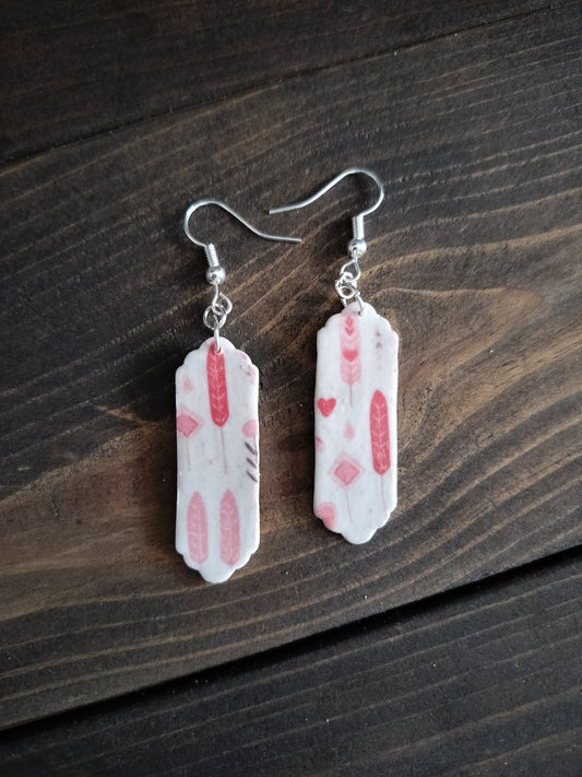 Valentines Print Design Dangles