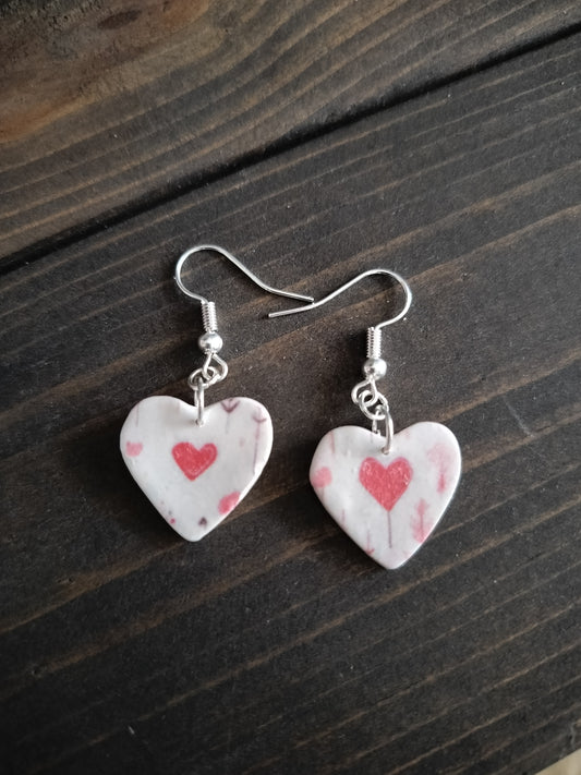 Small Printed Hearts